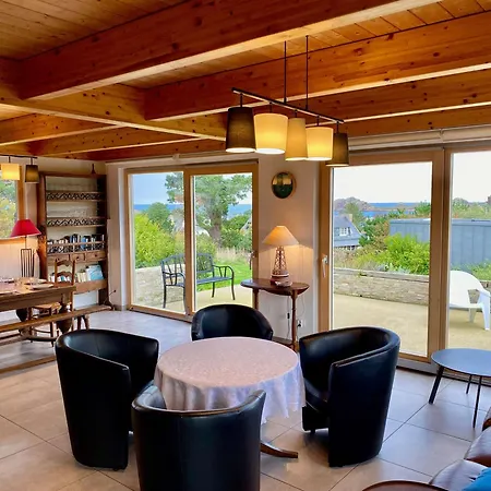 House With Sea View And Large Garden For 8 People Nyaraló Plougasnou